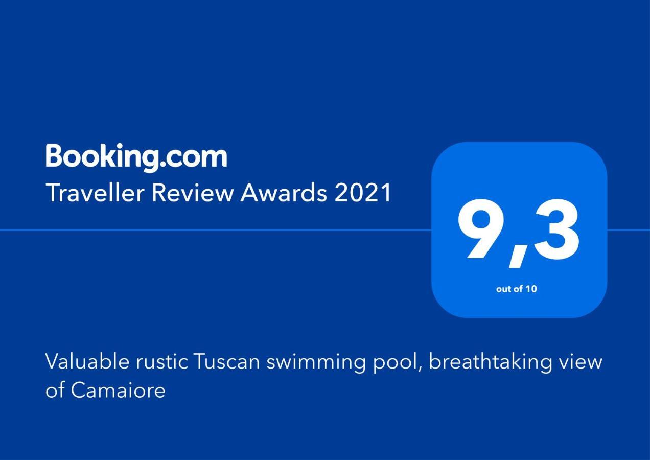 Valuable Rustic Tuscan Swimming Pool, Breathtaking View Of Camaiore Luaran gambar